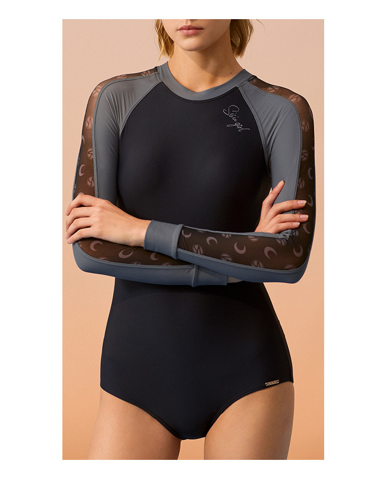 SISIA冲浪畅游冲长袖连体泳衣