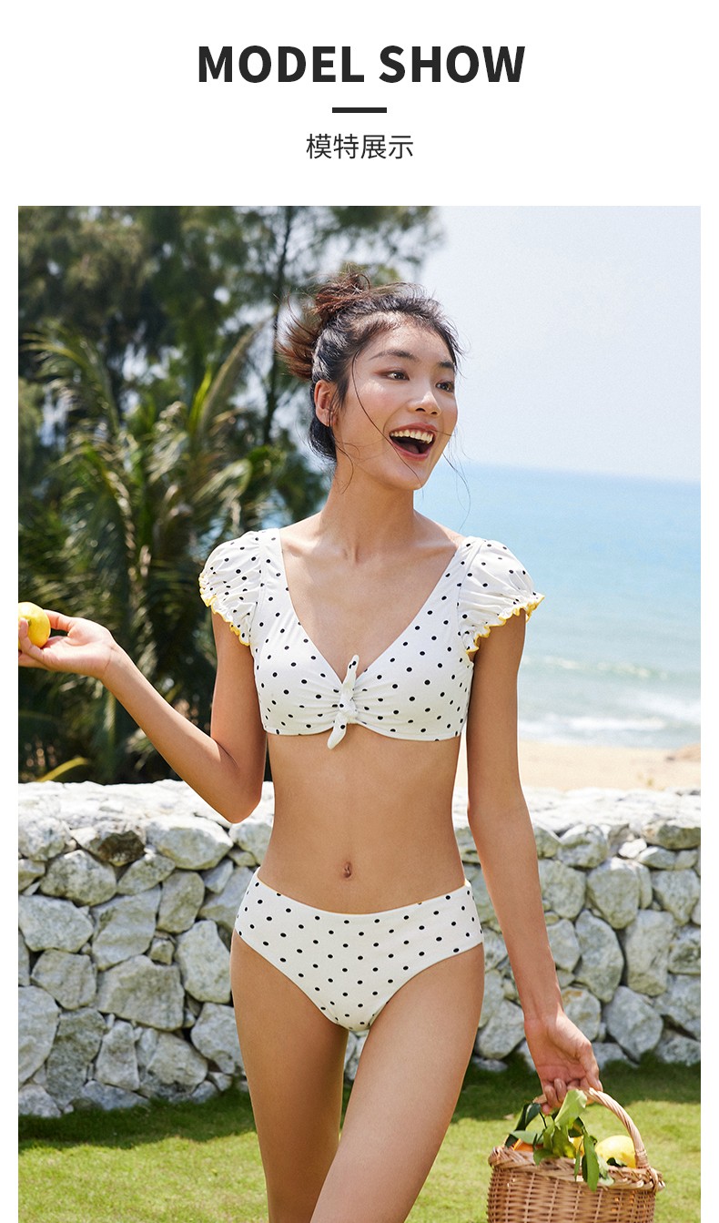 SISIA法式复古波点比基尼