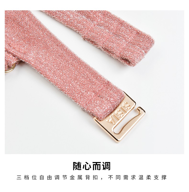 SISIA解构时尚系列高颜闪粉连体泳衣