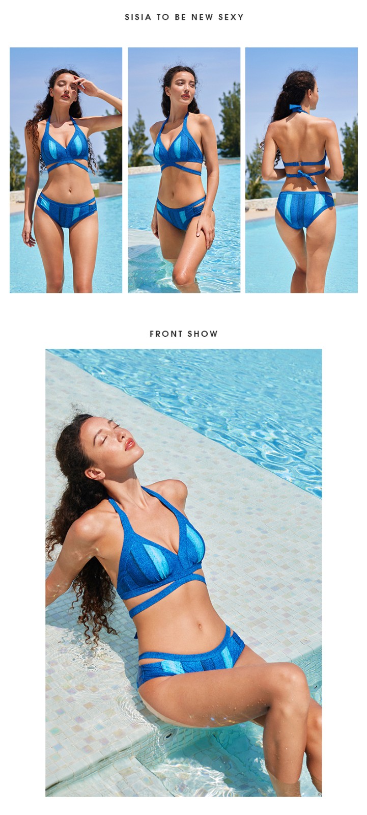 SISIA海洋牛仔系列比基尼泳衣