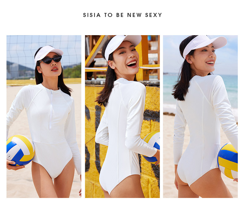 SISIA冲浪时光防晒连体冲浪泳衣
