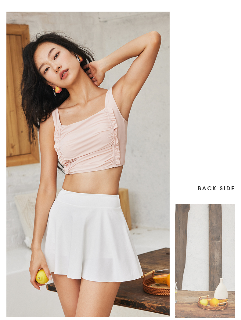 SISIA元气少女系列吊带分体泳衣