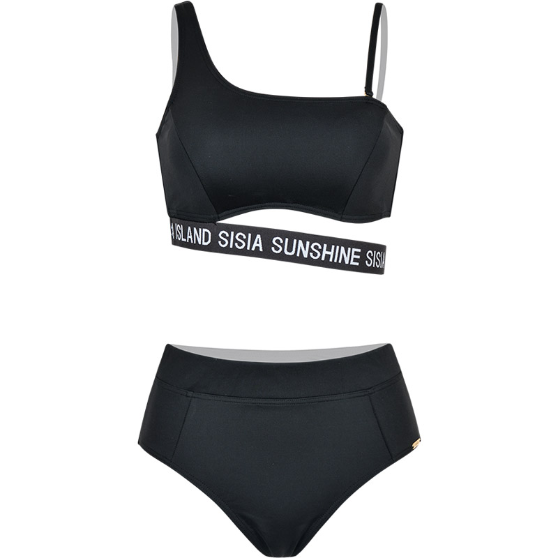SISIA冲浪时光织带三件套三角分体泳衣