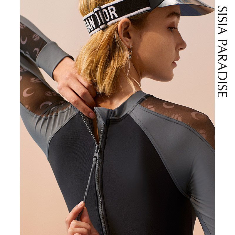 SISIA冲浪畅游冲长袖连体泳衣