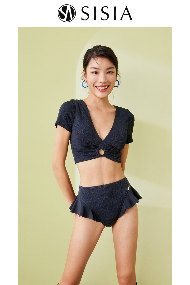 SISIA晞亚灵动女孩系列小腰精分体泳衣